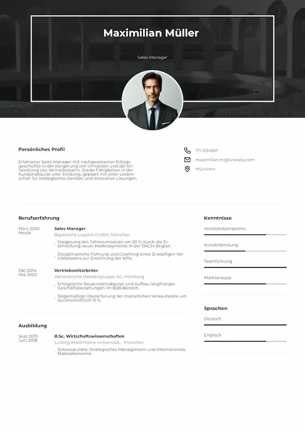 Einfache Lebenslauf-vorlage PDF