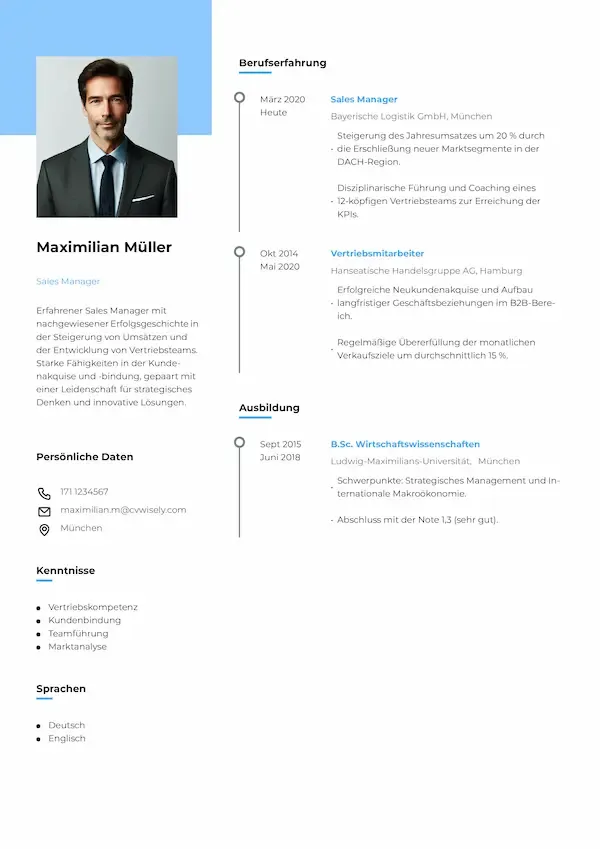 Kreative Lebenslauf-vorlage mit farbenfrohem Design