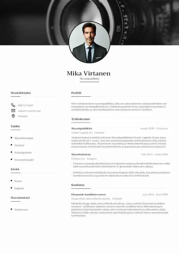 CV pohja Ja CV malli Modernit Ja Ammattimaiset Mallit CVwisely CV pohja Ja CV malli Modernit Ja Ammattimaiset Mallit CVwisely